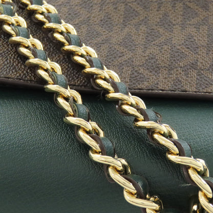 Michael Kors マイケルコース MKシグネチャー チェーンバッグ ショルダーバッグ PVC レディース 中古