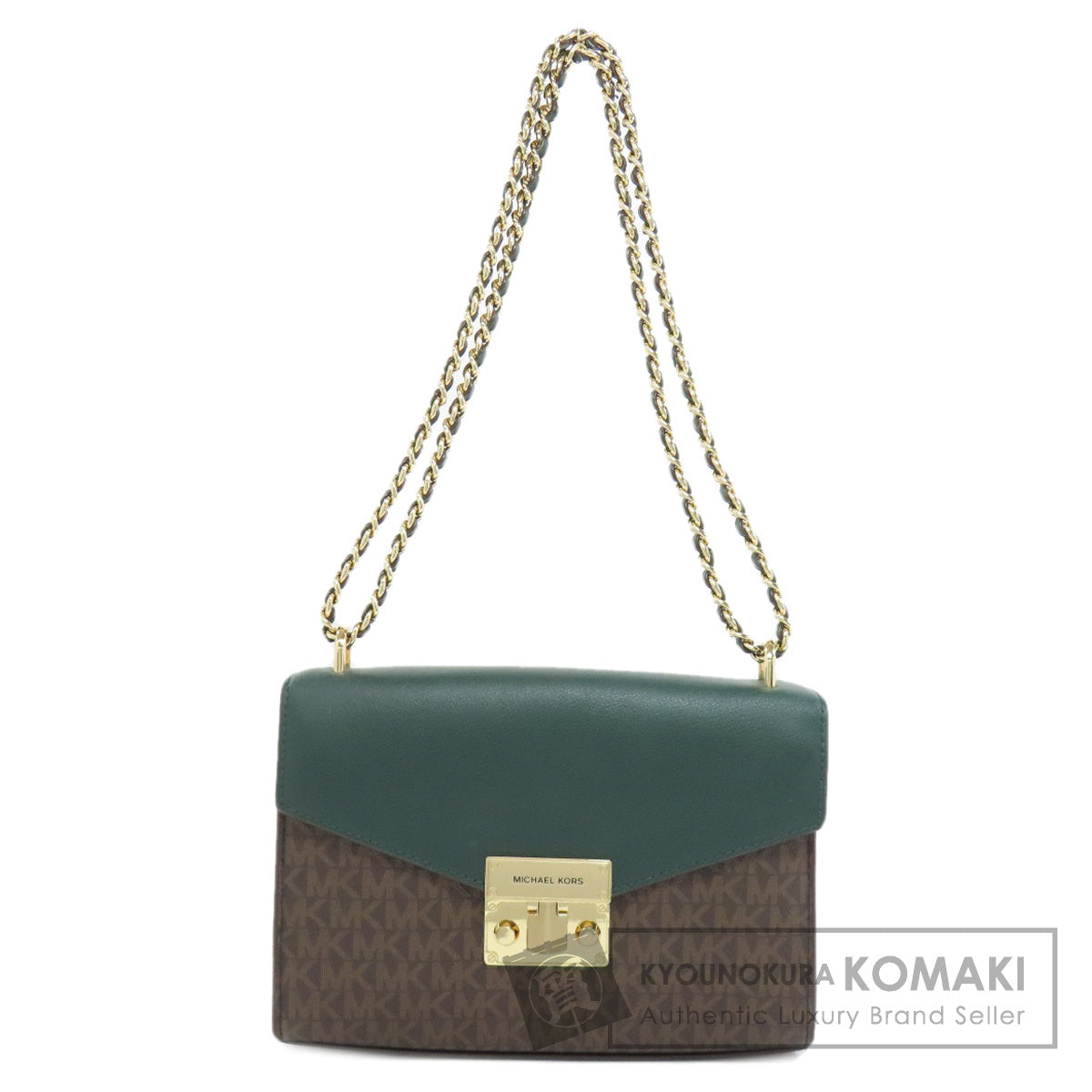 Michael Kors マイケルコース MKシグネチャー チェーンバッグ ショルダーバッグ PVC レディース 中古