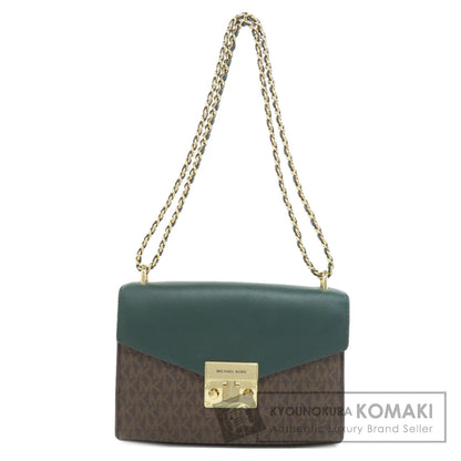 Michael Kors マイケルコース MKシグネチャー チェーンバッグ ショルダーバッグ PVC レディース 中古