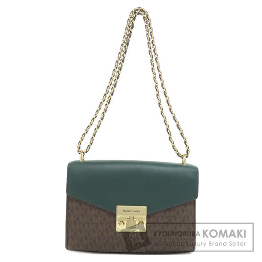 Michael Kors マイケルコース MKシグネチャー チェーンバッグ ショルダーバッグ PVC レディース 中古