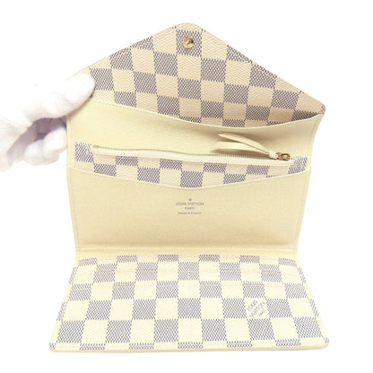 LOUIS VUITTON ルイヴィトン M63020 ポルトフォイユ ジョゼフィーヌ 二つ折り財布（小銭入れあり） ダミエキャンバス レディース 中古