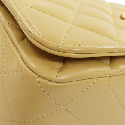 CHANEL シャネル チェーンショルダー マトラッセ ゴールド金具 ショルダーバッグ ラムスキン レディース 中古