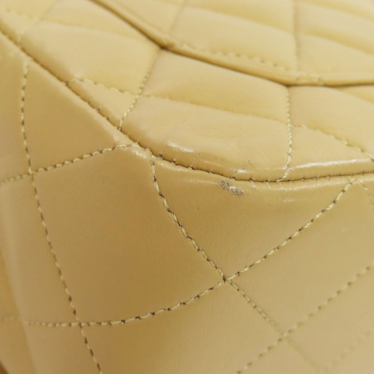 CHANEL シャネル チェーンショルダー マトラッセ ゴールド金具 ショルダーバッグ ラムスキン レディース 中古