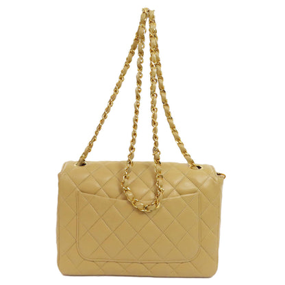 CHANEL シャネル チェーンショルダー マトラッセ ゴールド金具 ショルダーバッグ ラムスキン レディース 中古