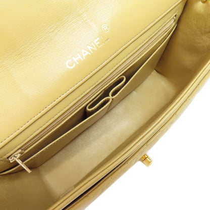 CHANEL シャネル チェーンショルダー マトラッセ ゴールド金具 ショルダーバッグ ラムスキン レディース 中古