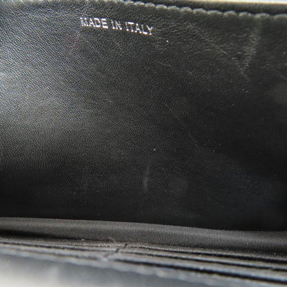 CHANEL シャネル チェーンウォレット ボーイシャネル シルバー金具 長財布（小銭入れあり） ラムスキン レディース 中古