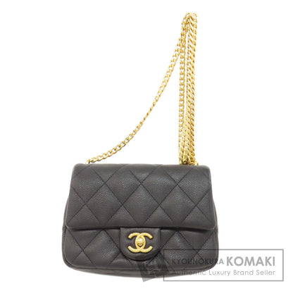 CHANEL シャネル チェーンショルダー ココマーク ゴールド金具 ショルダーバッグ グレインド カーフスキン レディース 中古