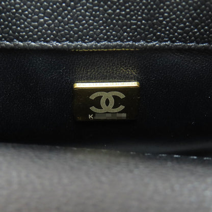 CHANEL シャネル チェーンショルダー ココマーク ゴールド金具 ショルダーバッグ グレインド カーフスキン レディース 中古
