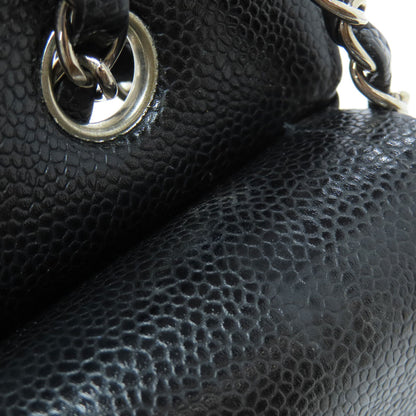 CHANEL シャネル チェーンショルダー マトラッセ シルバー金具 ショルダーバッグ グレインド カーフスキン レディース 中古