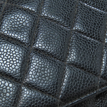 CHANEL シャネル チェーンショルダー マトラッセ シルバー金具 ショルダーバッグ グレインド カーフスキン レディース 中古