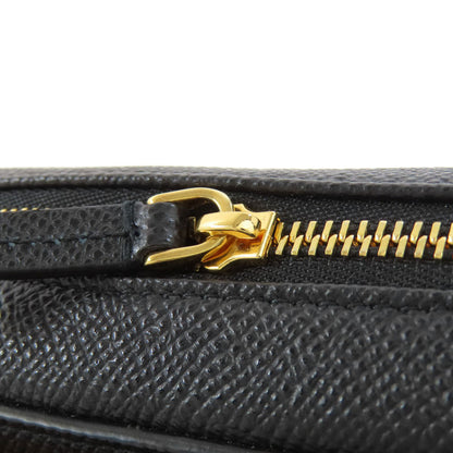 CHRISTIAN DIOR クリスチャンディオール カロ ダブルポーチ ショルダーバッグ カーフ レディース 中古