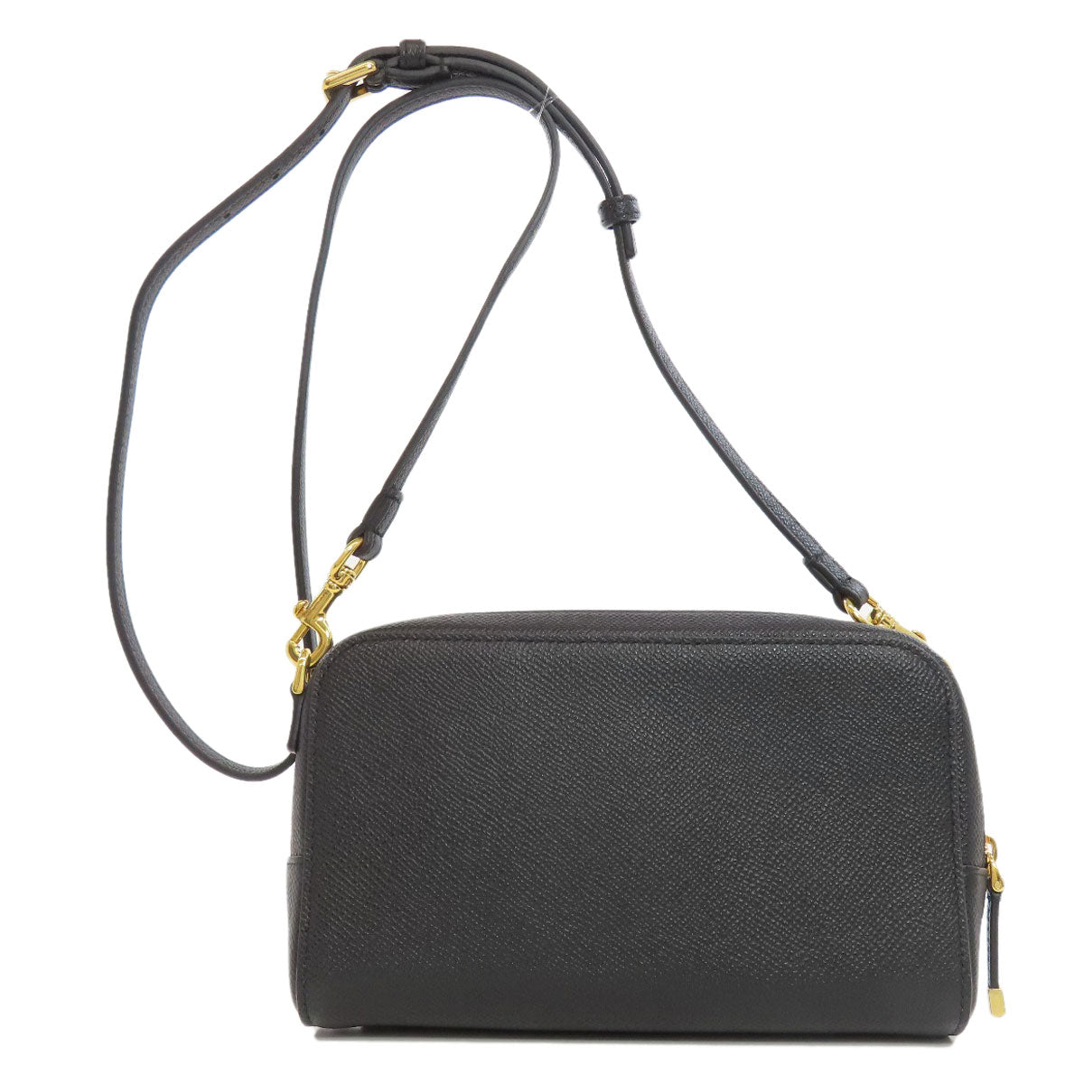 CHRISTIAN DIOR クリスチャンディオール カロ ダブルポーチ ショルダーバッグ カーフ レディース 中古