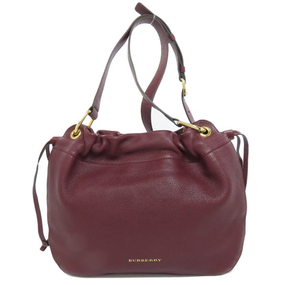 BURBERRY バーバリー ロゴ ショルダーバッグ レザー レディース 中古