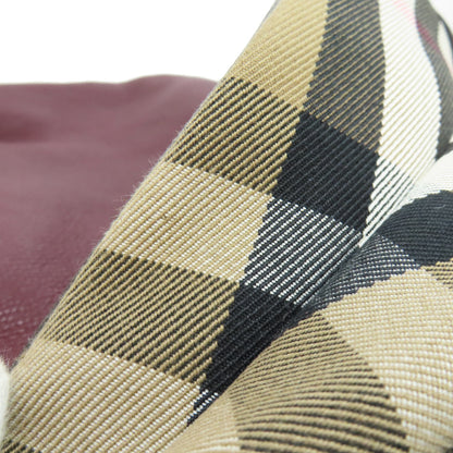 BURBERRY バーバリー ロゴ ショルダーバッグ レザー レディース 中古