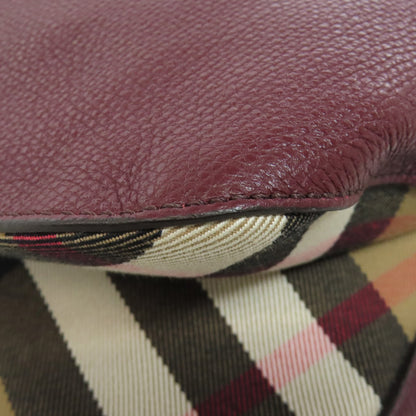 BURBERRY バーバリー ロゴ ショルダーバッグ レザー レディース 中古
