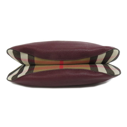 BURBERRY バーバリー ロゴ ショルダーバッグ レザー レディース 中古