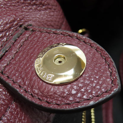 BURBERRY バーバリー ロゴ ショルダーバッグ レザー レディース 中古