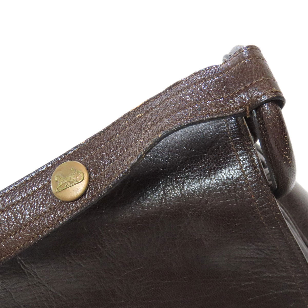 CELINE セリーヌ 馬車 ショルダーバッグ レザー レディース 中古