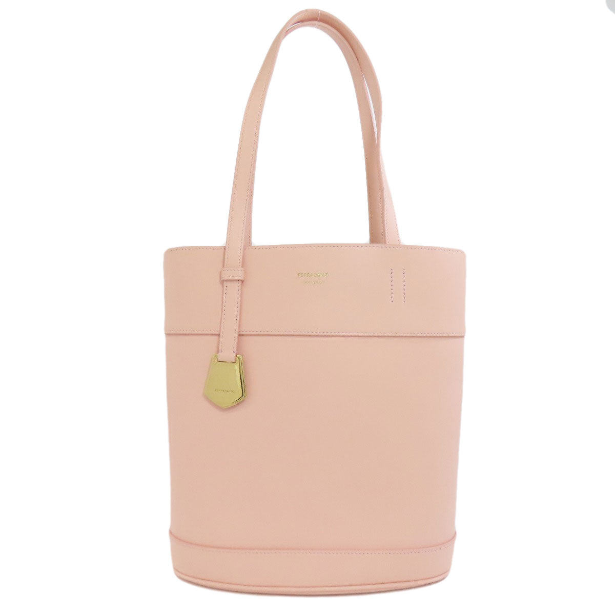 Salvatore Ferragamo サルヴァトーレフェラガモ ロゴ トートバッグ カーフ レディース 中古