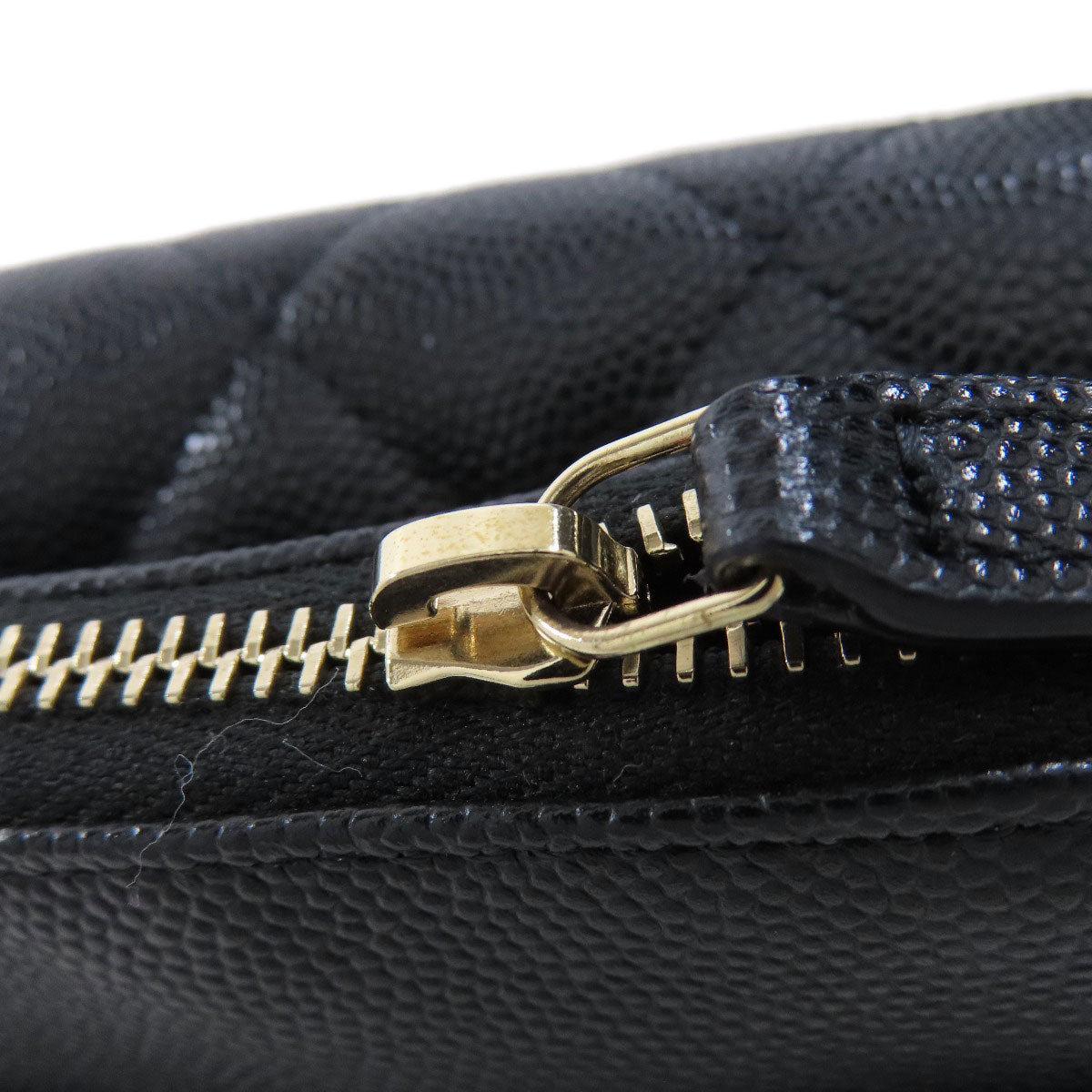 CHANEL シャネル チェーンショルダー マトラッセ ゴールド金具 ショルダーバッグ グレインド カーフスキン レディース 中古