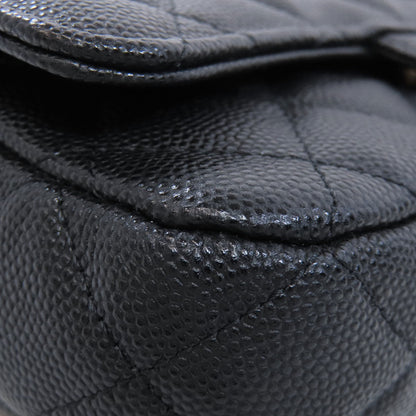CHANEL シャネル チェーンショルダー マトラッセ ゴールド金具 ショルダーバッグ グレインド カーフスキン レディース 中古