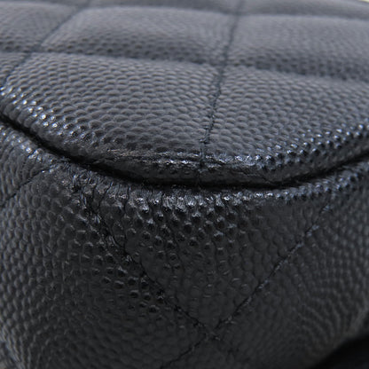 CHANEL シャネル チェーンショルダー マトラッセ ゴールド金具 ショルダーバッグ グレインド カーフスキン レディース 中古