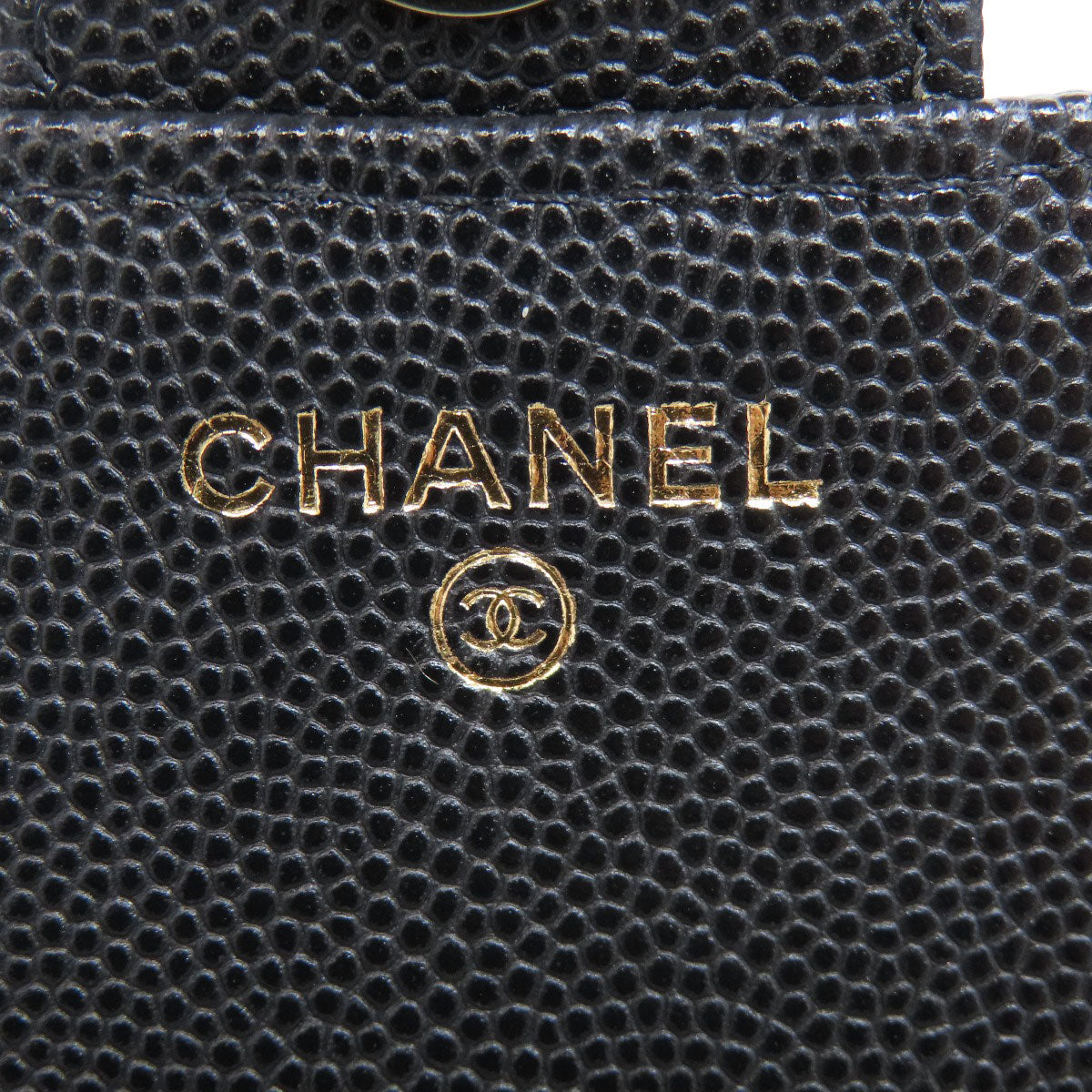 CHANEL シャネル チェーンショルダー マトラッセ ゴールド金具 ショルダーバッグ グレインド カーフスキン レディース 中古