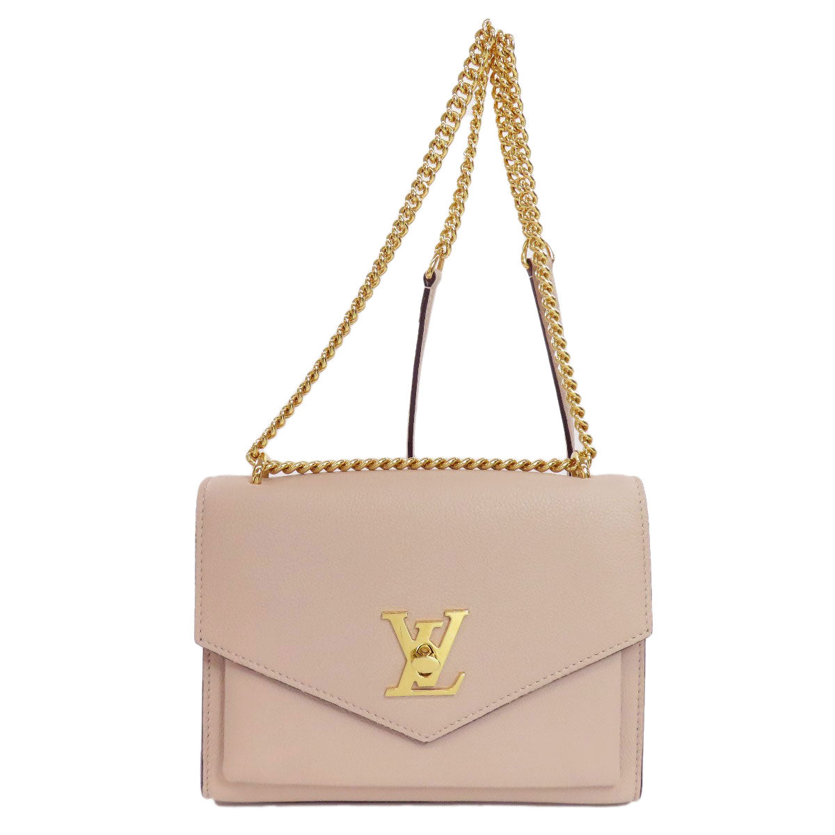LOUIS VUITTON ルイヴィトン M56137 マイロックミー・チェーン ショルダーバッグ グレインカーフレザー レディース 中古