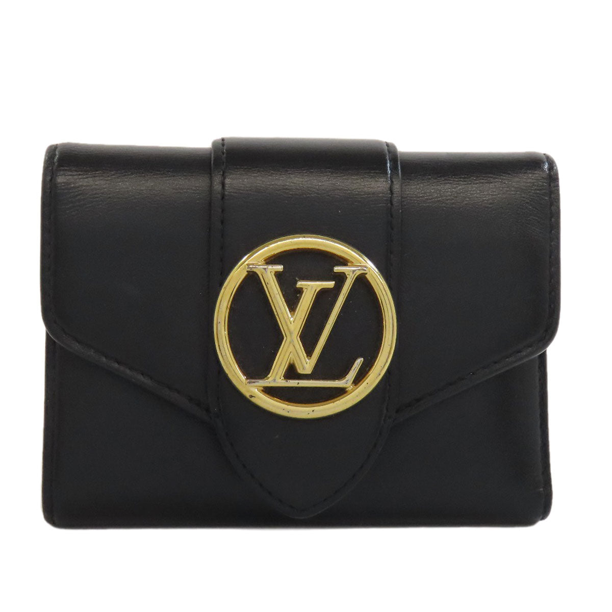 LOUIS VUITTON ルイヴィトン M69176 ポルトフォイユ LV ポンヌフ 二つ折り財布（小銭入れあり） レザー レディース 中古