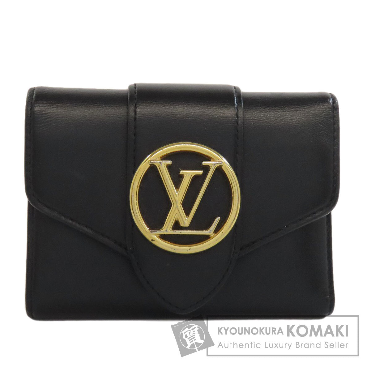 LOUIS VUITTON ルイヴィトン M69176 ポルトフォイユ LV ポンヌフ 二つ折り財布（小銭入れあり） レザー レディース 中古