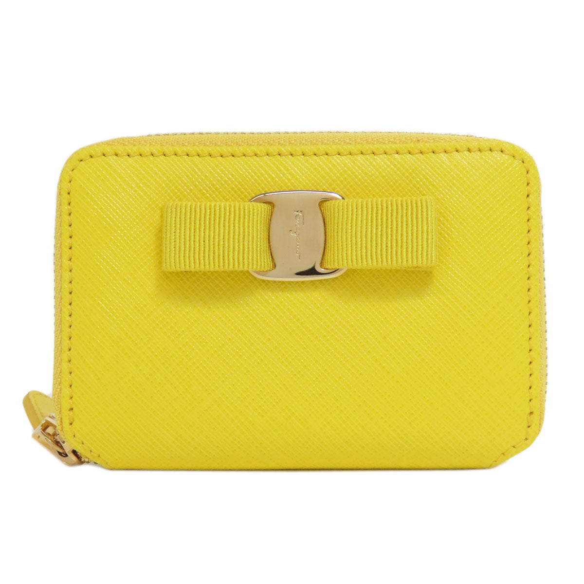 Salvatore Ferragamo サルヴァトーレフェラガモ ヴァラリボン コインケース レザー レディース 中古