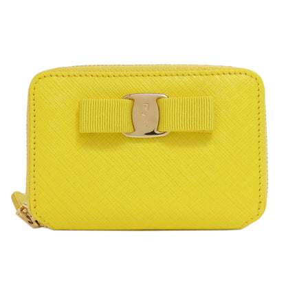 Salvatore Ferragamo サルヴァトーレフェラガモ ヴァラリボン コインケース レザー レディース 中古