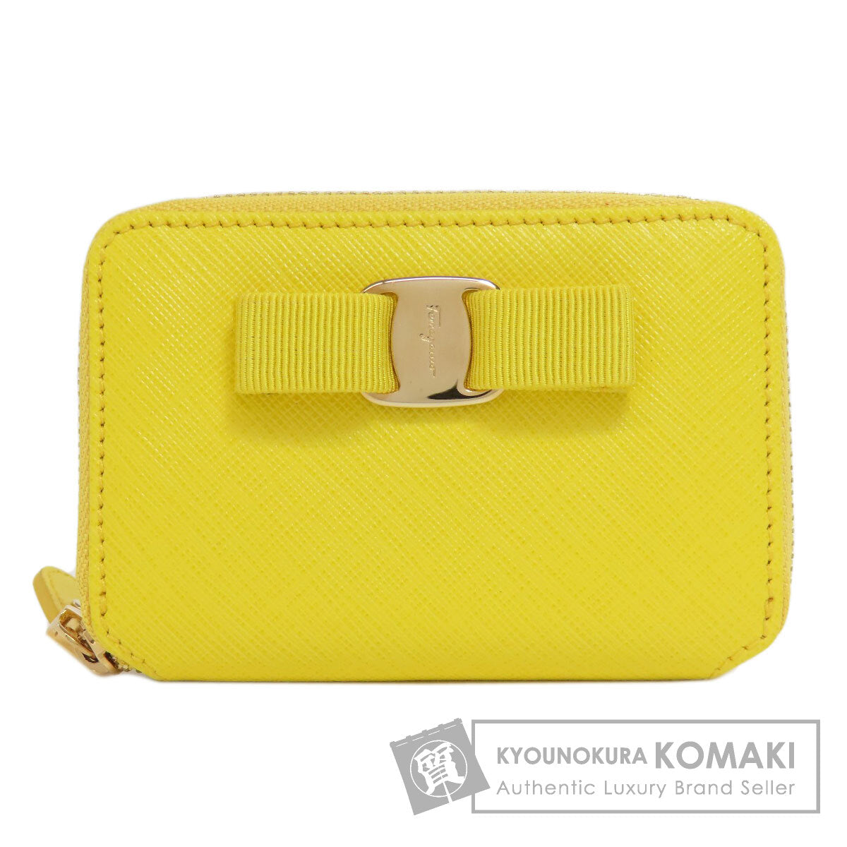 Salvatore Ferragamo サルヴァトーレフェラガモ ヴァラリボン コインケース レザー レディース 中古