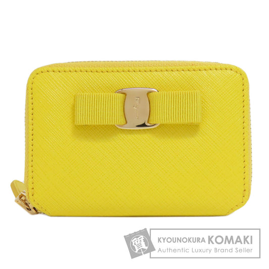 Salvatore Ferragamo サルヴァトーレフェラガモ ヴァラリボン コインケース レザー レディース 中古