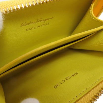 Salvatore Ferragamo サルヴァトーレフェラガモ ヴァラリボン コインケース レザー レディース 中古