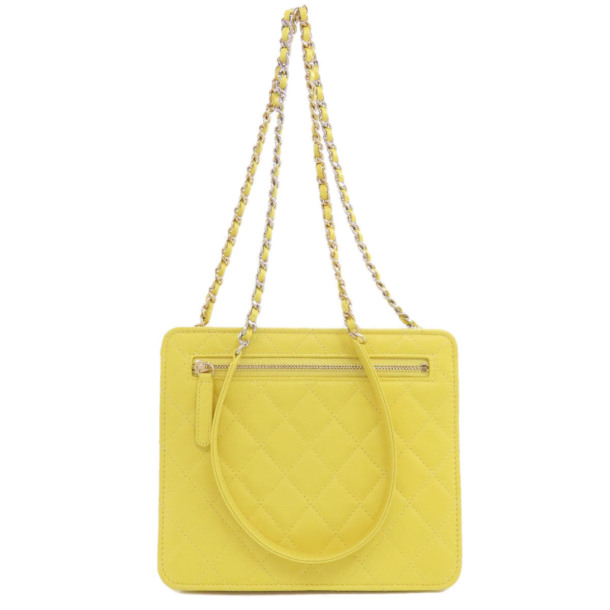 CHANEL シャネル チェーンショルダー シルバー金具 ゴールド金具 ショルダーバッグ ラムスキン レディース 中古