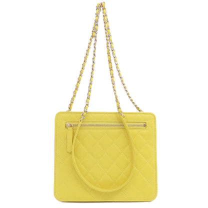 CHANEL シャネル チェーンショルダー シルバー金具 ゴールド金具 ショルダーバッグ ラムスキン レディース 中古