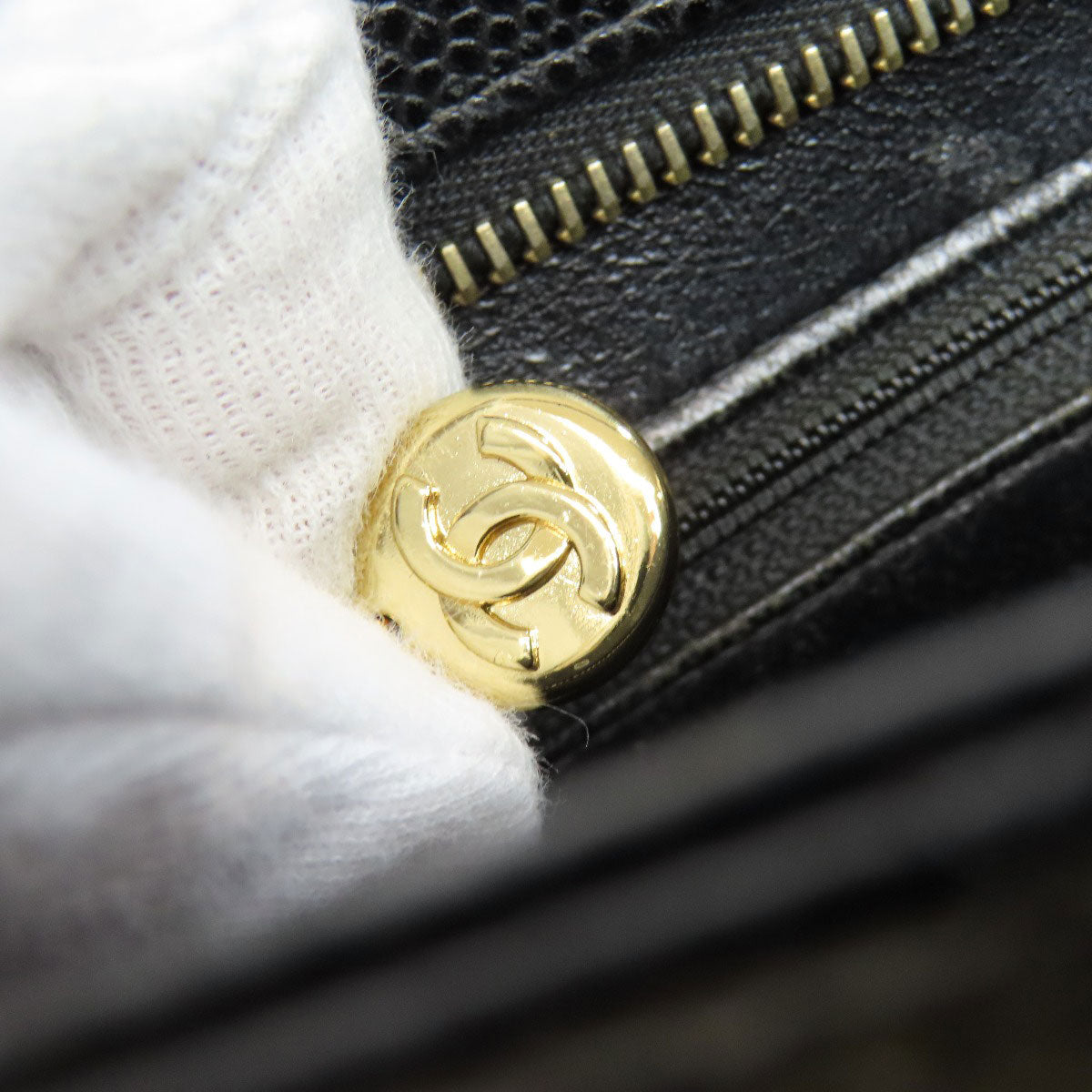 CHANEL シャネル 復刻トート ゴールド金具 トートバッグ グレインド カーフスキン レディース 中古