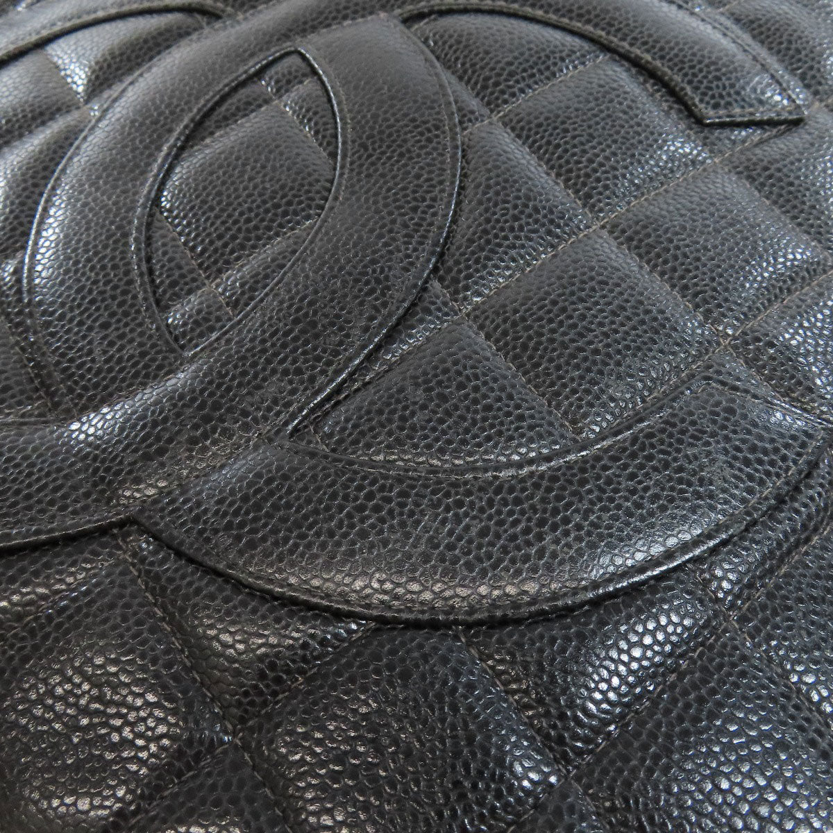 CHANEL シャネル 復刻トート ゴールド金具 トートバッグ グレインド カーフスキン レディース 中古
