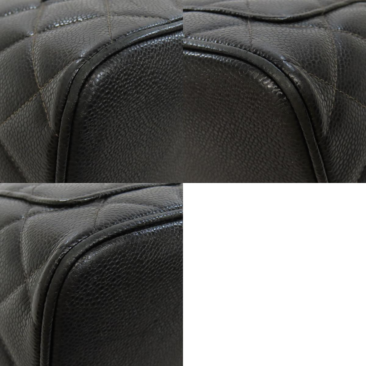CHANEL シャネル 復刻トート ゴールド金具 トートバッグ グレインド カーフスキン レディース 中古