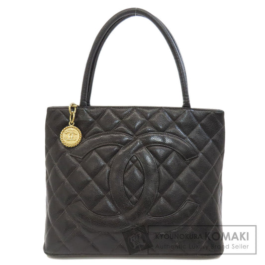 CHANEL シャネル 復刻トート ゴールド金具 トートバッグ グレインド カーフスキン レディース 中古