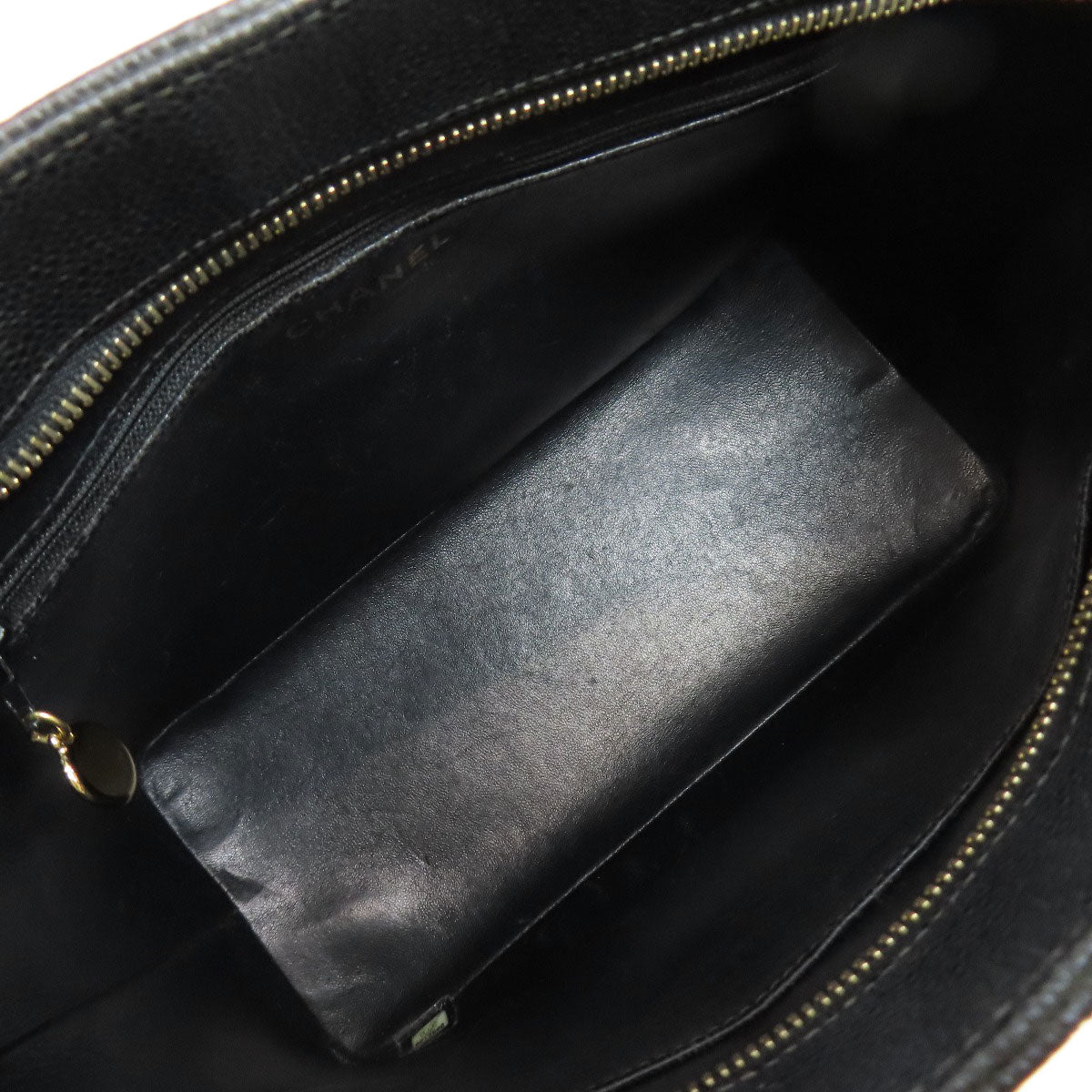 CHANEL シャネル 復刻トート ゴールド金具 トートバッグ グレインド カーフスキン レディース 中古