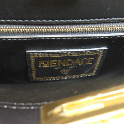 FENDI フェンディ フェンダーチェ ミニピーカブー ハンドバッグ カーフ レディース 中古