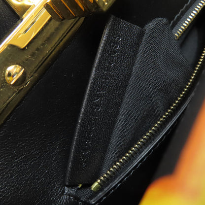 FENDI フェンディ フェンダーチェ ミニピーカブー ハンドバッグ カーフ レディース 中古
