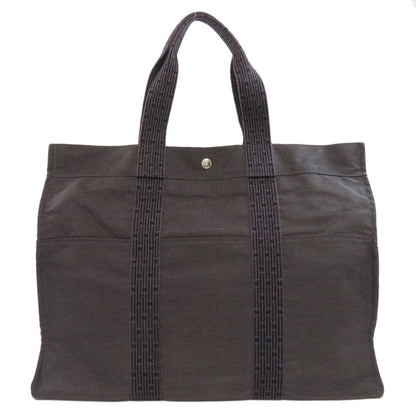 HERMES エルメス エールラインGM ハンドバッグ キャンバス レディース 中古