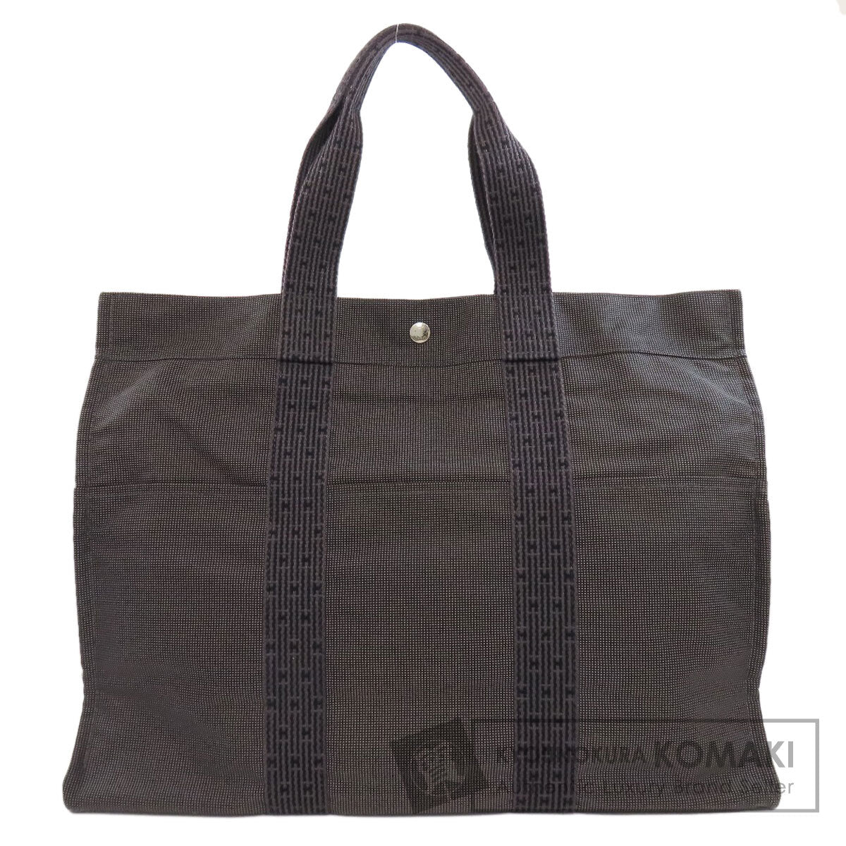 HERMES エルメス エールラインGM ハンドバッグ キャンバス レディース 中古