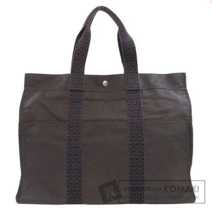 HERMES エルメス エールラインGM ハンドバッグ キャンバス レディース 中古