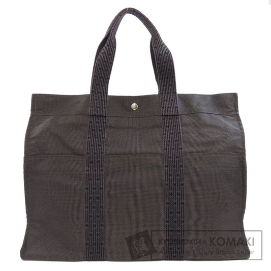 HERMES エルメス エールラインGM ハンドバッグ キャンバス レディース 中古
