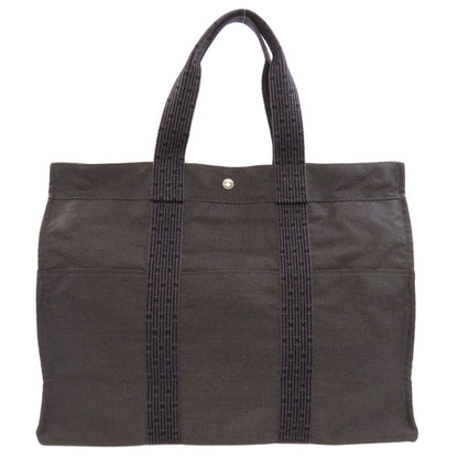 HERMES エルメス エールラインGM ハンドバッグ キャンバス レディース 中古