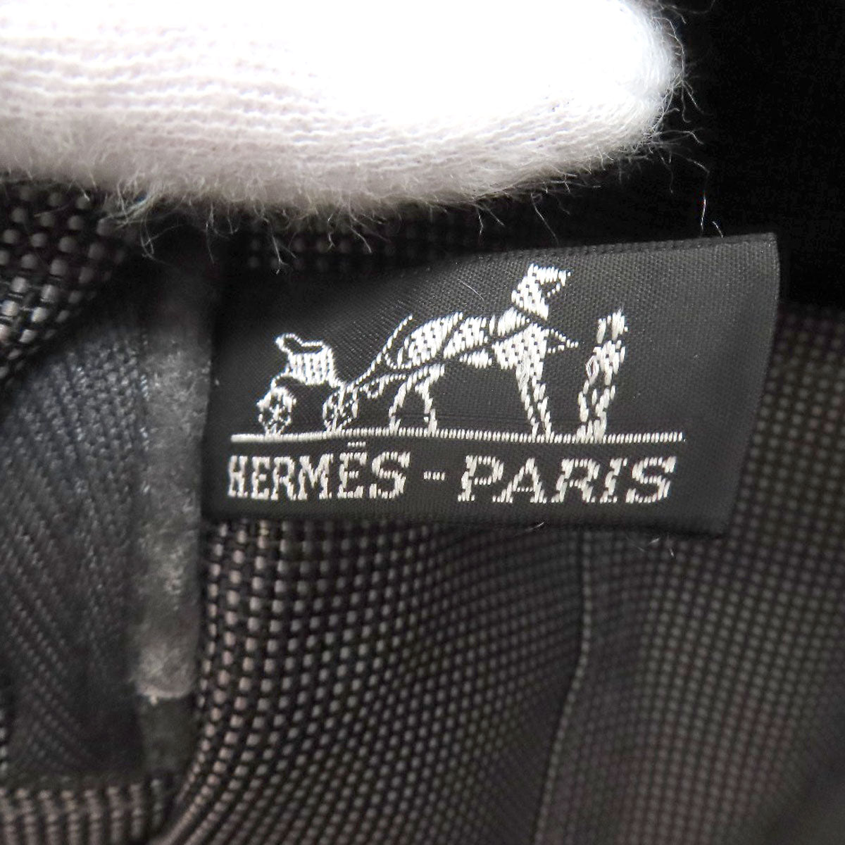 HERMES エルメス エールラインGM ハンドバッグ キャンバス レディース 中古